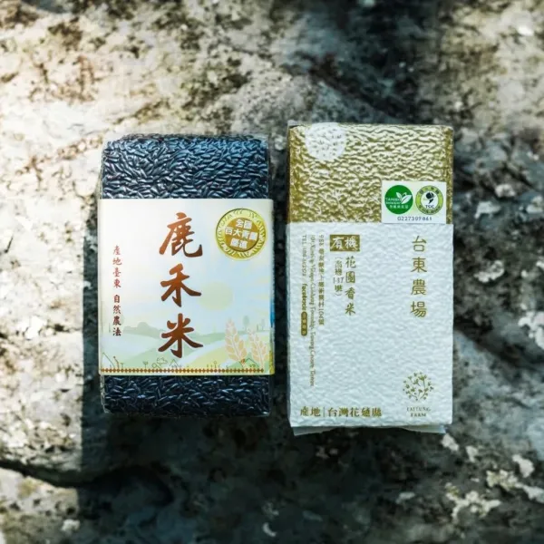 鹿禾黑米1公斤+有機香米(高雄147)1公斤